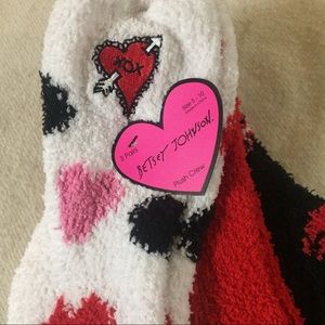 Betsey Johnson cozy socks, NWT